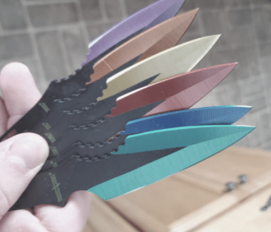 Perfect Point PP-595-6MC rainbow throwing knife